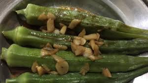 It is now ready to be served! Steamed Okra Ladies Finger With Garlic Sauce Youtube