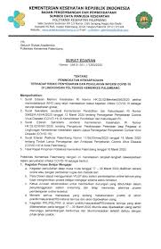 09 maret 2020 | 52 kali. Surat Edaran Terkait Pencegahan Dan Antisipasi Penyebaran Corona Virus Disease Covid 19 Di Poltekkes Kemenkes Palembang Politeknik Kesehatan Kementerian Kesehatan Palembang