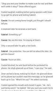 So This Is Part Of A Fanfic Called Come Guide Me Home By Hiyochi Attention It S Destiel Duh If You Don T Ship It Don T Read Told You So Destiel Text You