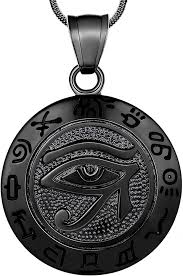 18K Gold Eye Of Horus Pendant - Egyptian Jewelry - Egypt7000