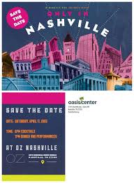 Benefit Dinner Invitation Neon Colors And Nashville Buildings For A Design Fun Invitations Cards Invitations
