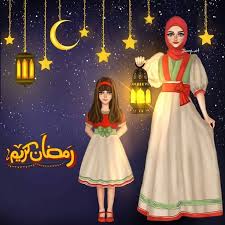 pin by desert rose on art islamic girl ramadan images cartoon girl images