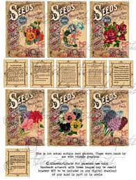 Printable Vintage Seed Packets Flower Seed Packages Gift Tags Etsy In 2021 Vintage Labels Printables Free Vintage Printables Vintage Seed Packets