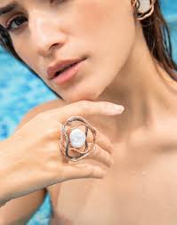 Gold Jack' studded Ring