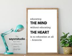 Printable Quote Educating The Mind Printable Positive Mindset Etsy Teacher Inspiration Education Poster Education Quotes
