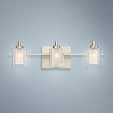 Bathroom Lighting Quoizel Kolt 21 Wide Brushed Nickel Led Bath Light Bath Light Bathroom Light Fixtures Led Vanity Lights