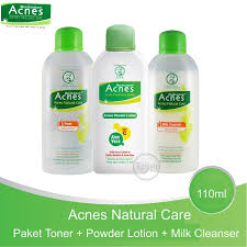 Paket Acnes Natural Care 3 Pcs Milk Cleanser 110ml Toner 110ml Powder Lotion 100ml Perawatan Kulit Berjerawat Lazada Indonesia