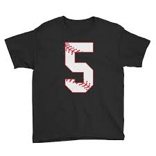 5th Birthday Shirt Baseball Number 5 Years Old Sport Baseball Etsy Birthday Shirts Baseball Numbers Girls Tshirts