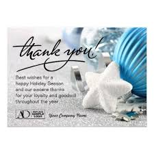 Christmas Business Appreciation Thank You Cards Zazzle Com Business Holiday Cards Business Christmas Cards Business Christmas