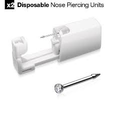 A Pair Of Gem Top Self Nose Piercing Kit Piercing Kit Nose Piercing Piercing