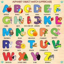 It invites children and their families to linger over sartore's spectacular portraits of animals both familiar and little known, to look these incredible creatures in the eye and marvel at their shape, form, and expression. Wooden Premium Quality Capital Alphabets Object Match Letter With Picture At Rs 180 Set Alphabet Letter Toys Id 22416928312