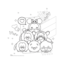 Clear all 10 cards to earn a silver pin! Tsum Tsum Coloring Pages Coloring Home