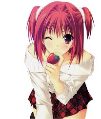 Résultat de recherche d'images pour "gif fille manga rose"
