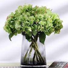For an instant refresh display this lifelike arrangement on a tray atop the coffee table, or add it to your dining room sideboard as a lovely focal point. Artificial Silk Hydrangea Flowers Plastic Short Branch For Flower Arrangement Diy Fake Hydrangea Hydrangea Home Garden Decor Artificial Dried Flowers Aliexpress