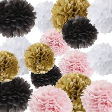 Maybe you would like to learn more about one of these? Baby Shower Parisian French Pink Black Paris Birthday Party Ideas Ooh La La Party Decoration 16pcs Tissue Paper Pom Poms Pink Gold Black White Paper Flower Ball Decoration Tissue Ball Paper Decoration