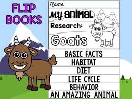 Flipbook Set Goats Farm Animals Research Report Mountain Writing Lessons Flip Book Informational Text