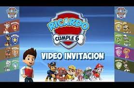 Paw Patrol Patrulla Canina Video Invitacion Cumpleanos Youtube In 2021 Paw Patrol Party Skye Paw Patrol Paw Patrol