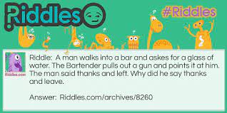 The Bartender Riddles Com