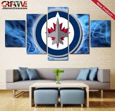 Your home decor source for exclusive designs create by our artists in our atelier b art studio. Winnipeg Jets Hockey Poster Print Painting On Canvas Wall Art Home Decor
