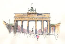Brandenburg Gate Sketch John Edwards Landschaften Malen Brandenburger Tor Bilder