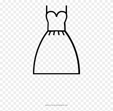 Color in this picture of a wedding dress and share it with others today! Wedding Dress Coloring Page Line Art Hd Png Download 1000x1000 3620317 Pngfind