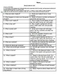 Soil Study Guide Study Guide Study Smarter Agricultural Science