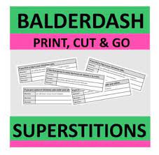 Superstitions Balderdash Efl Esl Conversation Speaking Game Superstition Good Old Games Speaking Games