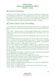 Igcse Poetry Plenty By Isobel Dixon Teach Revise Worksheets Answers In 2020 Teaching Revising Teaching Poetry Poetry Comprehension