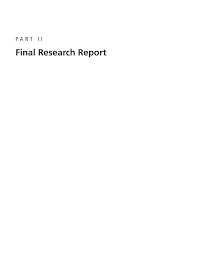 Part Ii Final Research Report Developing Best Practice