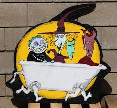 LOCK, SHOCK & BARREL from NIGHTMARE BEFORE CHRISTMAS ~ HALLOWEEN LAWN ART  DECOR