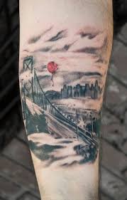 Done in a polka trash style, this tattoo captures the feeling of los angeles, framed within the shape of the state of california. Stunning City Tattoos Spot Your City Tattoos Beautiful