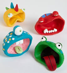 Enjoy clay building, glass fusion, pottery wheel, paint or glaze pottery with your friends! Painted Clay Monsters Clay Projects For Kids Clay Crafts For Kids Clay Crafts