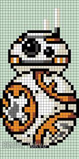 Bb 8 Star Wars The Force Awakens Perler Bead Pattern Skull Design Skull Desi In 2020 Cross Stitch Embroidery Cross Stitch Pixel Crochet