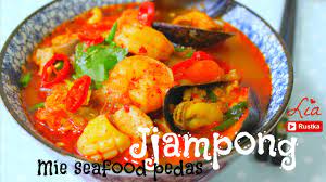 Resep Jjampong Mie Seafood Pedas Korea Youtube