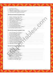 Is she preparing the party? The Passive Voice Esl Worksheet By Anny76