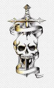 What is the meaning of the snake tattoo? Sword And Skull Tattoo Illustration Snake Dragon Human Skull Symbolism Tattoo Drawing Skeleton Ribbon Happy Birthday Vector Images Dagger Png Pngwing