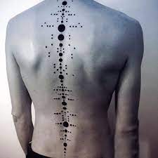 Top 73 Spine Tattoo Ideas For Guys 2021 Inspiration Guide Geometric Tattoo Spine Tattoos Spine Tattoo