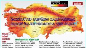 Deprem haritası, sismotektonik haritalar ve deprem kaynak zonlarında meydana gelebilecek bölgeleri göstererek hazırlanır. Deprem Haritasinda Gaziantep Hangi Iller Arasinda Gazikent27
