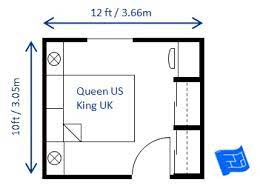 For a couple, a queen bed provides about 30 inches of space per person. Bedroom Size