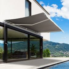 Outsunny Markise 4 95x3m Gelenkarmmarkise Balkon Kurbel Inkl Fernbedienung Alu Grau Markise Aosom Deutschland Blog