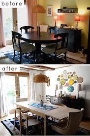 Then, pull up a set of upholstered chairs made of the same material for a cohesive look. 10 Awesome Dining Room Transformations Design Sponge