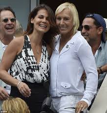 Chris evert and martina navratilova look back on their legendary rivalry and tennis careers! Martina Navratilova Makes Surprise Proposal To Partner Julia Lemigova At Us Open Daily Mail Online