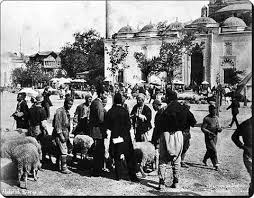 1890 Beyazit Cami Onu Kurban Pazari Istanbul Sehir Fotograf