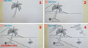 Cara menggambar pemandangan tidak ada aturan khusus, intinya kerajinan dalam mencoba dan berlatih adalah kunci meningkatkan kemampuan dalam menggambar. Cara Menggambar Pemandangan Pantai Tropis