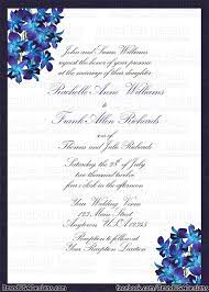 Blue Orchid Wedding Invitations Blue Orchid Wedding Orchid Wedding Invitations Blue Wedding Flowers