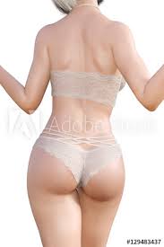 Discover quality panties white transparent on dhgate and buy what you need at the greatest convenience. Girl In Lacy Underwear Back View White Transparent Panties And Bra Extravagant Fashion Art Woman Standing Candid Provocative Sexy Pose Photorealistic 3d Rendering Isolate Illustration Studio Stock Illustration Adobe Stock