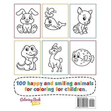 What kind of animals do children like to color? Buy Happy Animals Coloring Book For Toddlers 100 Funny Animals Easy Coloring Pages For Preschool And Kindergarten Big Coloring Book Kids Ages 1 4 Paperback December 1 2020 Online In Vietnam B08p8qkfbk