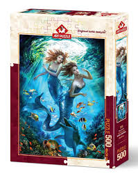 Create your own sparkly puzzle with decorative gems! Puzzle Mermaids Art Puzzle 4209 500 Pieces Jigsaw Puzzles The Sirens Jigsaw Puzzle