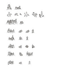 Map Icons By Tomdigitalgraphics Fantasy Map Fantasy World Map Map Icons