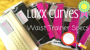 luxx curves waist trainer specs length material size color